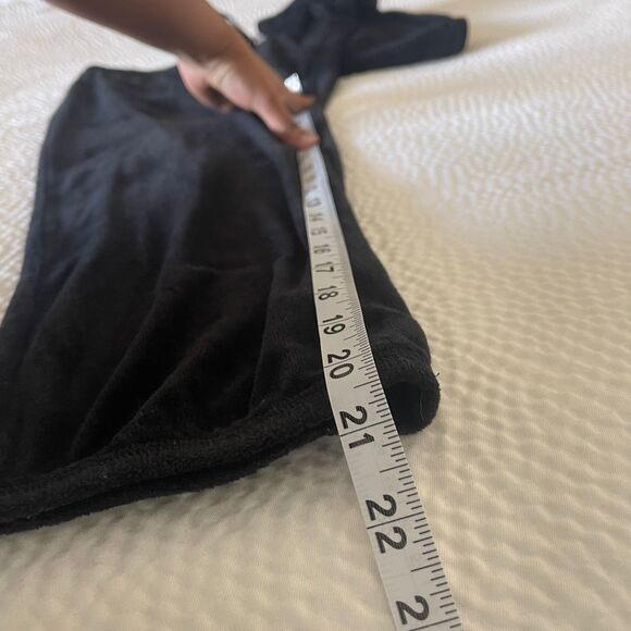 Juicy Couture Women's Y2K Black High-Waist Velour Velvet Jogger Pants Size S - Picture 9 of 11